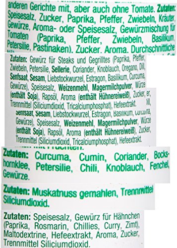 Fuchs 12er Gewürz-Sortiment in der Dekorbox Gewürzdosen-Set Gewürz-Sortimentskasten, mit 12 verschiedenen Gewürzen, zum Kochen und Backen, Menge: 1 Stück